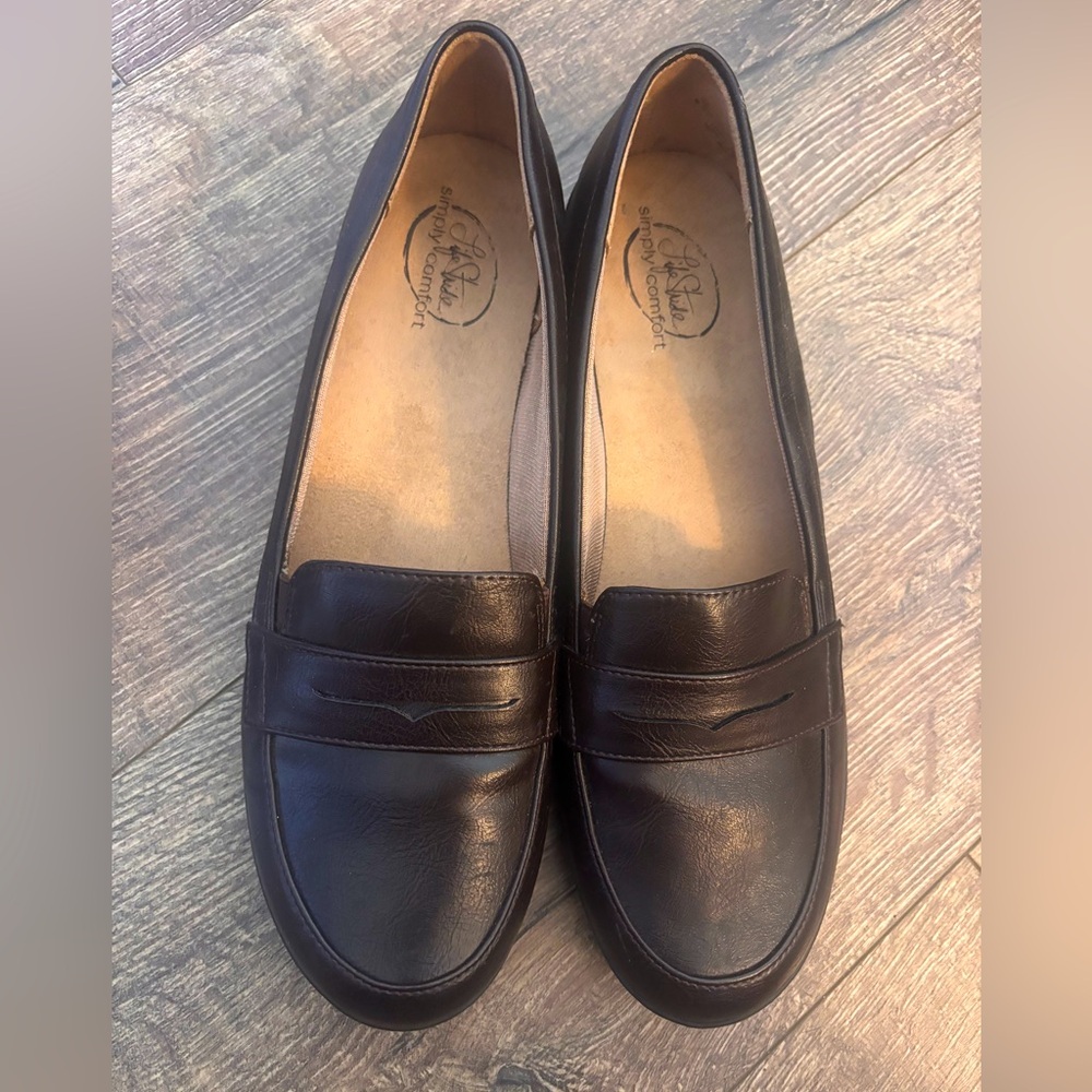 Life Stride Dark Brown Loafers